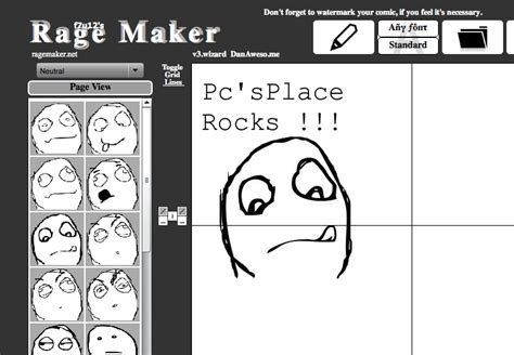 Create Troll Face Online Comic Rage Creator Make Meme Comic Pcs Place