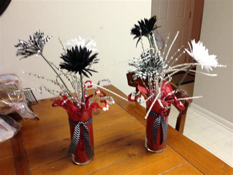 Red Black And White Centerpieces Sonstiges