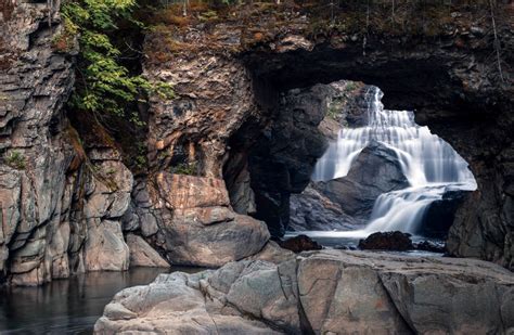 Mystical Waterfall Flowing Through Cave By Zulkirrr On Deviantart