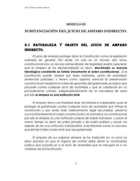 Juicio De Amparo Indirecto