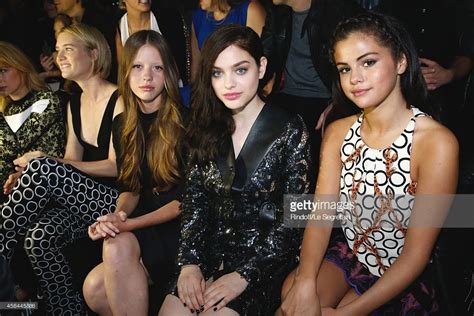Actresses Mia Goth Odeya Rush And Selena Gomez Attend The Louis