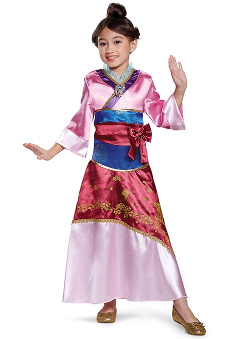 Mulan's dress from disney movie important: Mulan Deluxe Child Costume