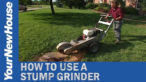How To Remove Stumps Quickly Stump Grinder Youtube