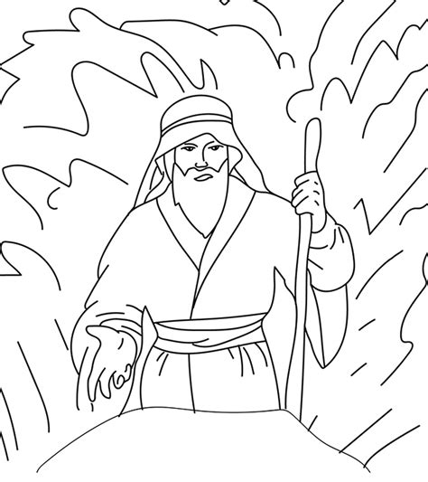Free Moses Coloring Pages Pdf Coloringfolder Com