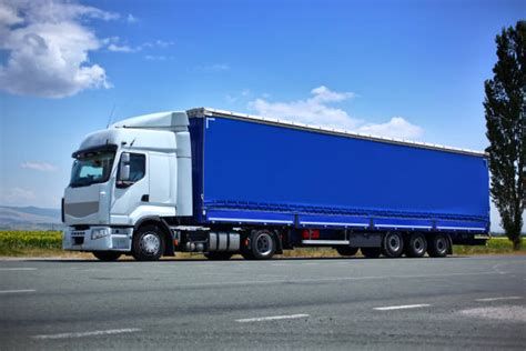 Best Blue Truck Side View Stock Photos Pictures And Royalty Free Images