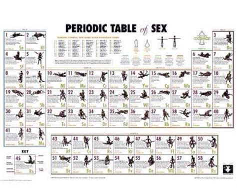 Periodic Table Of Sex Poster Man Cave Gag Gift Novelty