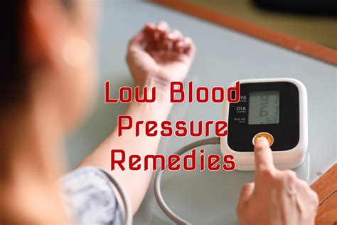 10 Remedies For Low Blood Pressure