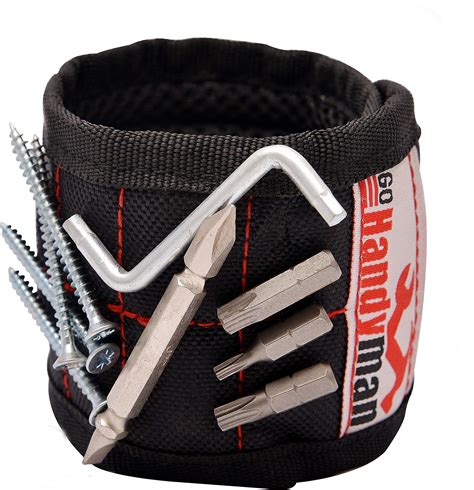 Adjustable Magnetic Wristband For Holding Tools And Screws With Strong