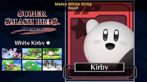 Melee White Kirby Super Smash Bros Ultimate Mods