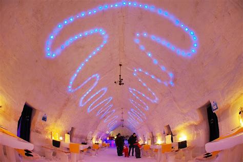 Romanias Ice Hotel Included In The Standard Winter Tourist Attractions