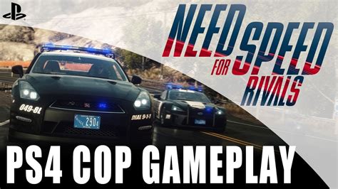 Need For Speed Rivals Ps4 Gameplay Playstation 4 Cop Gameplay 1080p