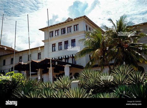 Colombo Sri Lanka Galle Face Hotel Oldest Colonial Hotel Stock Photo