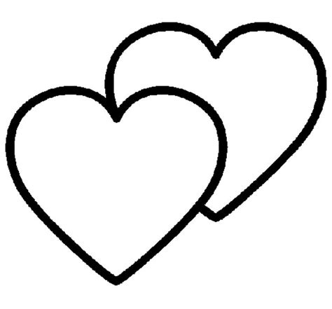 Two Hearts Are Shown In Black And White