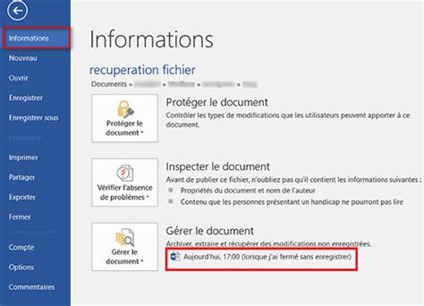 Comment Récupérer Un Document Word Remplacé - 3 moyens de récupérer un fichier Word non enregistré sous Windows 10