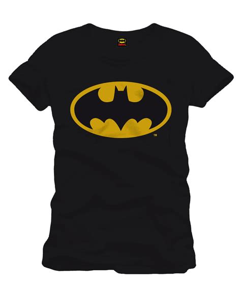 Batman Classic Logo T Shirt Schwarzes Superhelden T Shirt Horror