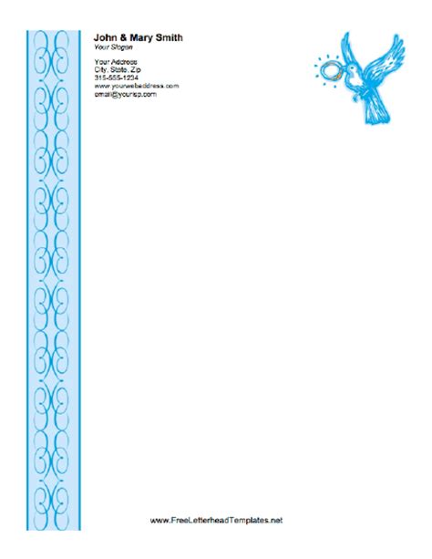 8 editable templates ready to use and available online. Wedding Letterhead - Ring