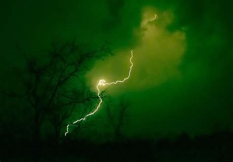 Green Lightning Photograph By Bradley Williams Pixels