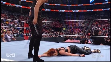 Becky Lynch Laying Helpless At The Feet Of Her Queen Bianca Belair👑