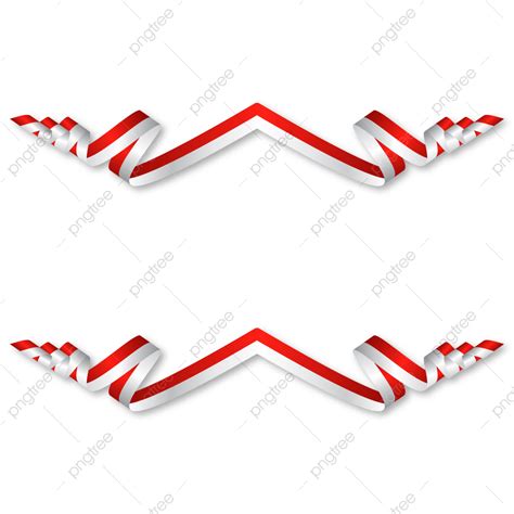 Merah Putih Vector Hd Png Images Ribbon Indonesian Flag Pita Merah