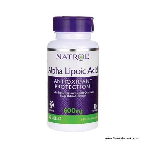 A catalytic agent associated with pyruvate dehydrogenase. Natrol Alpha Lipoic Acid 600 mg Time Release ...