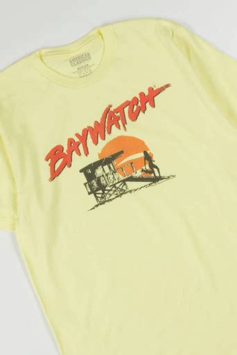 Retro Baywatch Silhouette T Shirt