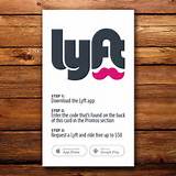 Lyft Referral Business Cards Pictures