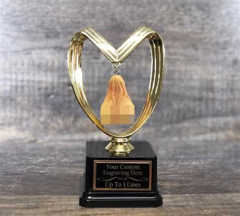 Funny Testicle Trophy Youve Got Balls Trophy Aww Nuts Etsy