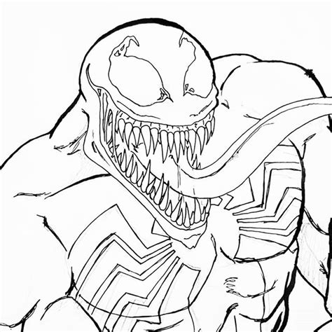 Venom Face Drawing At Free For Personal