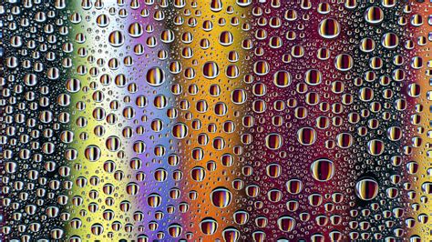 Download Wallpaper 3840x2160 Rainbow Drops Colorful
