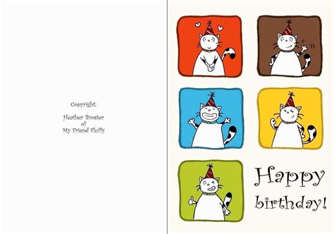 funny birthday card template free printable cards design