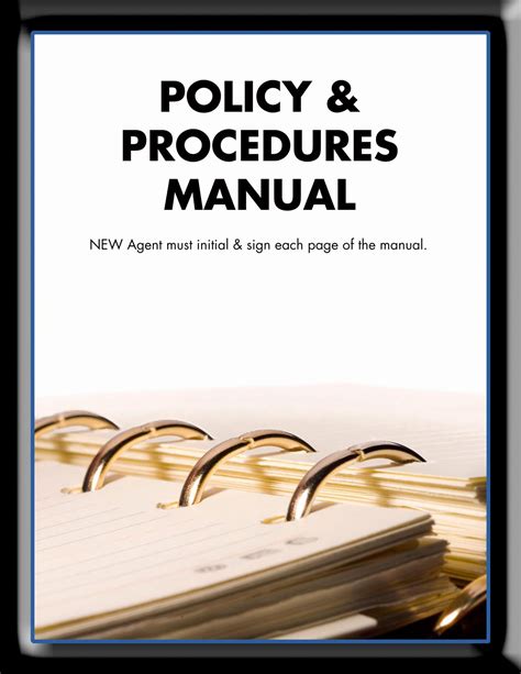 20 Policy Manual Sample Dannybarrantes Template