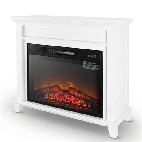 Della Furniture 28 Mantel Electric Fireplace Heater With 3 Flame