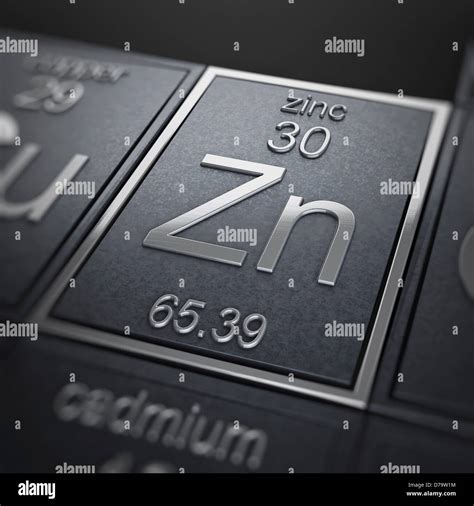 Zinc Chemical Element Stock Photo Alamy