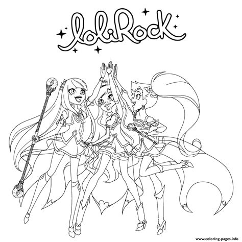 Lolirock battle lolirock carissa talia shanilla iris. LoliRock Girls Coloring Pages Printable