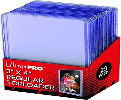 25 Ultra Pro Toploader Kunststoff Ultra Clear Regular Top Loader