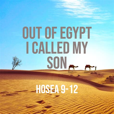 Hosea 9-12: Out of Egypt I Called My Son - God Centered Life