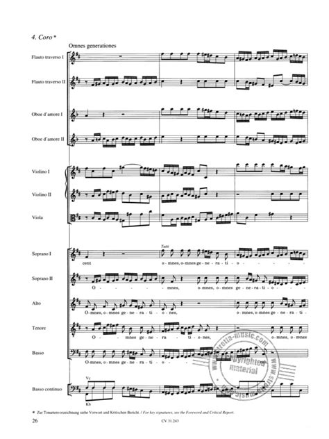 Magnificat In D Bwv 243 From Johann Sebastian Bach Buy Now In The