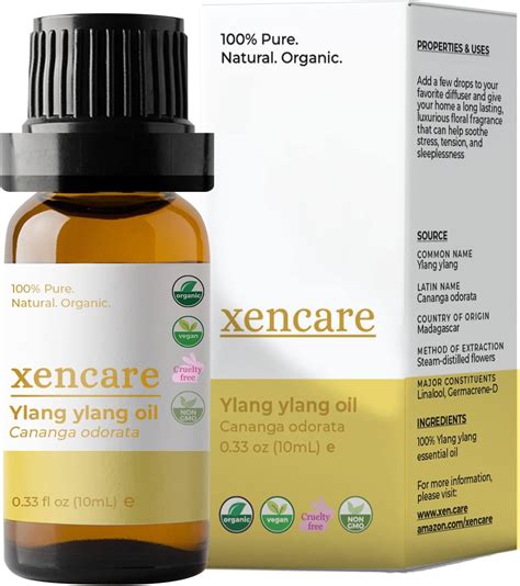 Xencare Organic Ylang Ylang Essential Oil 100 Pure And
