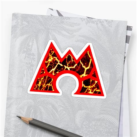 Team Magma Logo Pokemon Stickers By Notacat Redbubble