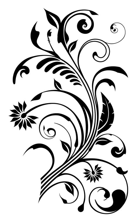 Gambar Bunga Floral Pattern Transparent Fauzi Blog