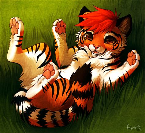 The Littlest Tiger By Falvie On Deviantart Anime Tiere Süße Tiere