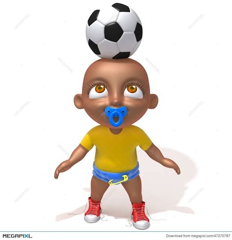 Cartoon Baby Football Player