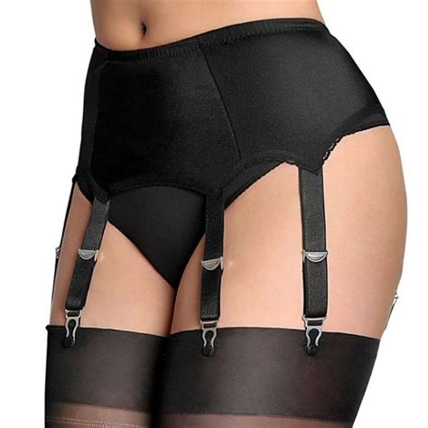 Buy Sexy Garter Belt Women High Waist Mesh Suspender