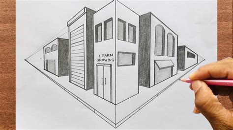 perspective building drawing 2 point perspective drawing perspective drawing architecture