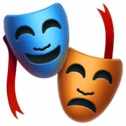 ✓ free for commercial use ✓ high quality images. Performing Arts Emoji (U+1F3AD)