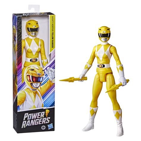 Power Rangers Mighty Morphin Yellow Ranger Inch Action Figure Toy