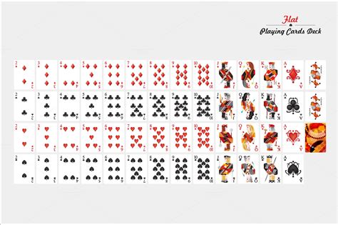 Flat Playing Cards Deck ~ Illustrations On Creative Market