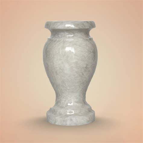 Natural White Marble Flower Vase For Cemetery Funeral And Etsy