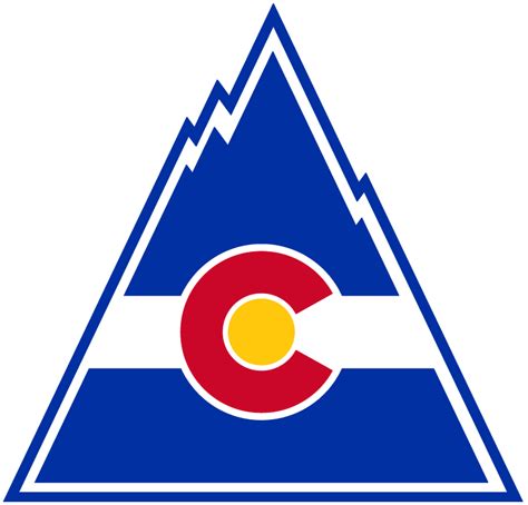 Colorado Rockies Primary Logo National Hockey League Nhl Chris