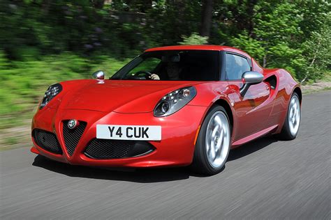 Modern sports cars are powerful, yet manageable. New Alfa 4C sports car and Giulietta hatchback in the ...